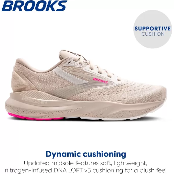 imageBrooks Womens Adrenaline GTS 24 Supportive Running ShoeChateau GreyCoconutPink