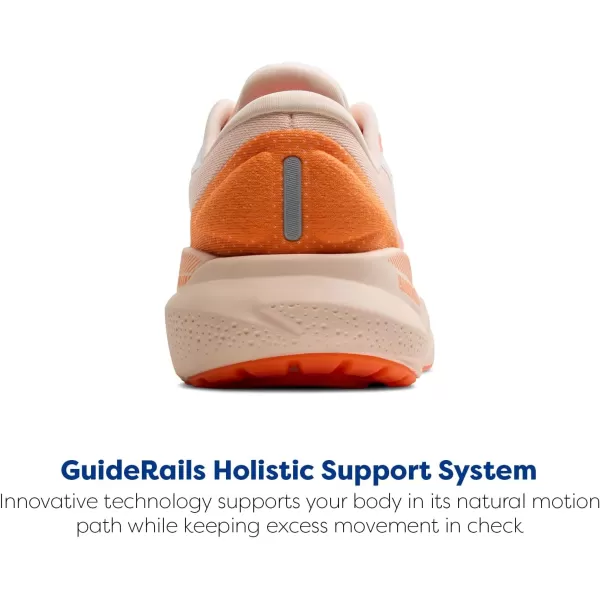 imageBrooks Womens Adrenaline GTS 24 Supportive Running ShoePinkNectarineOrange