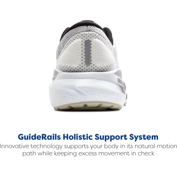 imageBrooks Womens Adrenaline GTS 24 Supportive Running ShoeWhiteBlackPelican
