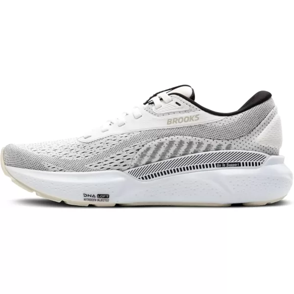 imageBrooks Womens Adrenaline GTS 24 Supportive Running ShoeWhiteBlackPelican