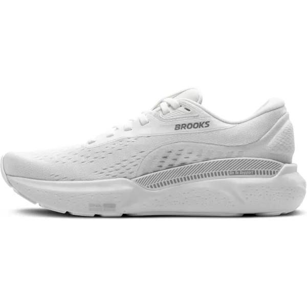 imageBrooks Womens Adrenaline GTS 24 Supportive Running ShoeWhiteOysterAlloy