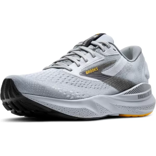 imageBrooks Mens Adrenaline GTS 24 Supportive Running ShoeAlloyWhiteGold Fusion