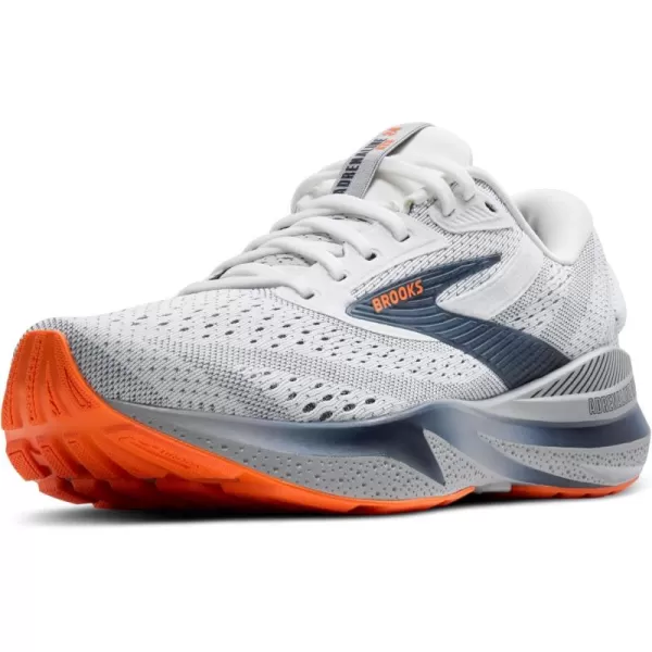 imageBrooks Mens Adrenaline GTS 24 Supportive Running ShoeWhitePeacoatAlloy