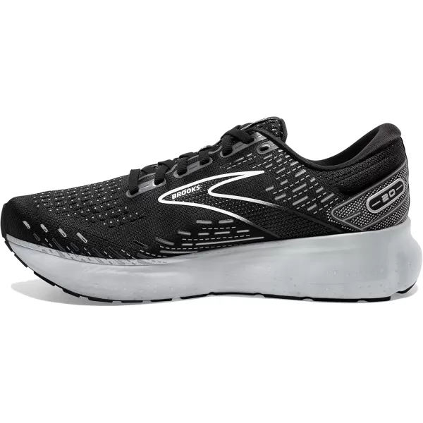 imageBrooks Mens Glycerin 20 Running ShoeBlackWhiteAlloy
