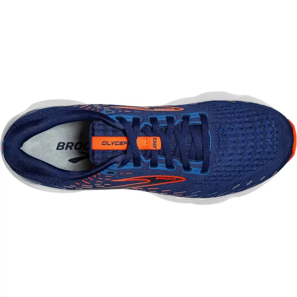 imageBrooks Mens Glycerin 20 Running ShoeBlue DepthsPalace BlueOrange