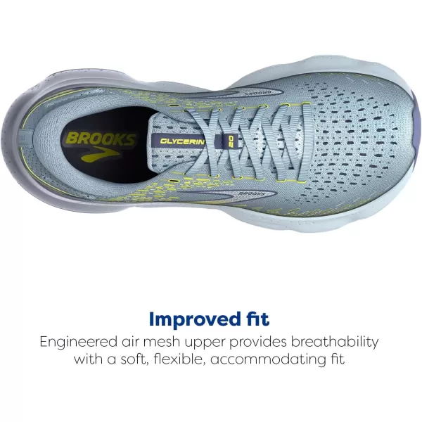imageBrooks Mens Glycerin 20 Running ShoeBlueCrown BlueSulphur