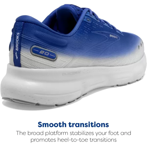 imageBrooks Mens Glycerin 20 Running ShoeBlueLilacWhite
