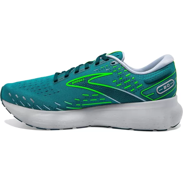 imageBrooks Mens Glycerin 20 Running ShoeKayakingHeronGreen Gecko