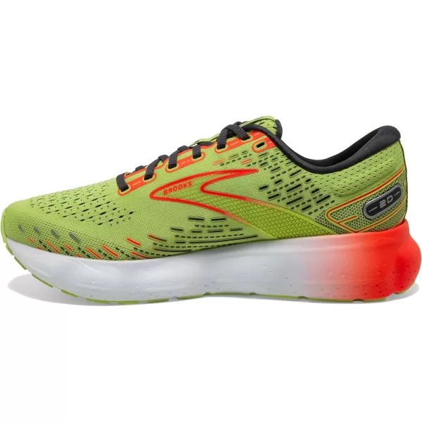 imageBrooks Mens Glycerin 20 Running ShoeLimeRedEbony