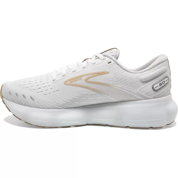 imageBrooks Mens Glycerin 20 Running ShoeWhiteKhaki
