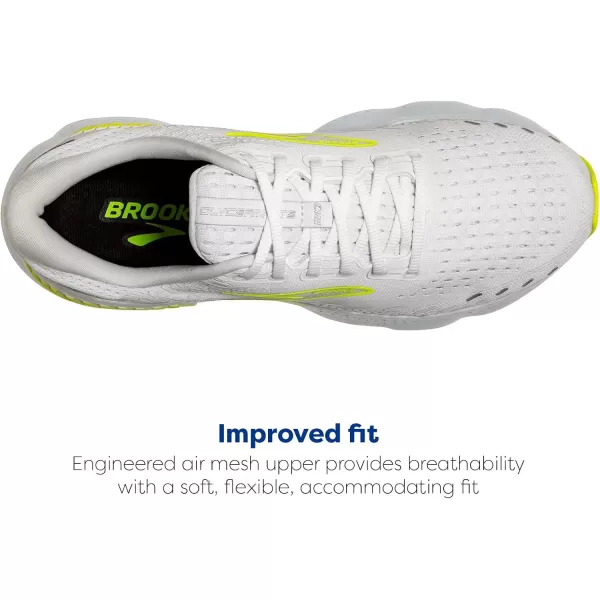 imageBrooks Mens Glycerin 20 Running ShoeWhiteNightlife