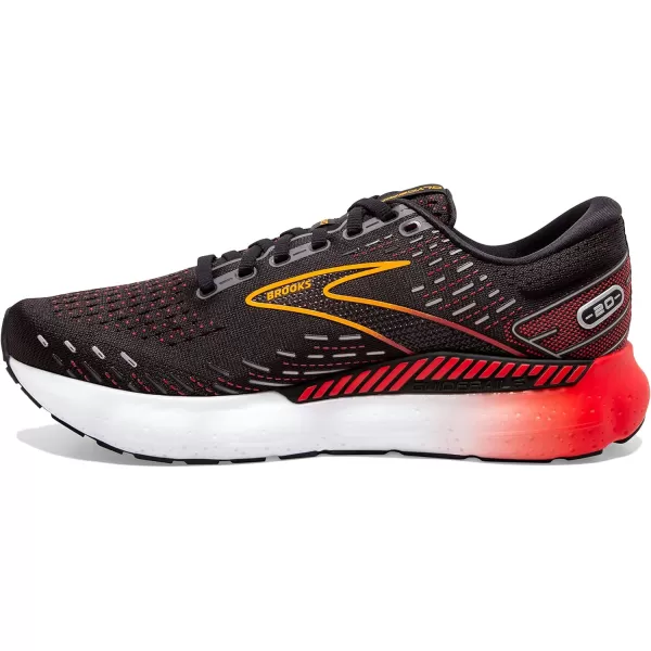 imageBrooks Mens Glycerin GTS 20 Running Shoe  Wide WidthBlackBlackened PearlFiery Red