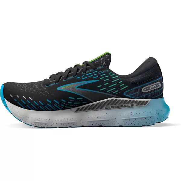 imageBrooks Mens Glycerin GTS 20 Running Shoe  Wide WidthBlackHawaiian OceanGreen