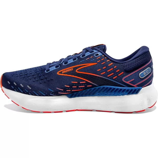 imageBrooks Mens Glycerin GTS 20 Running Shoe  Wide WidthBlue DepthsPalace BlueOrange