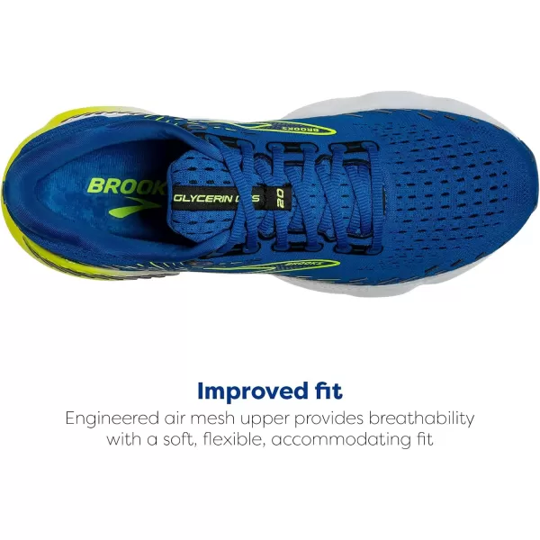 imageBrooks Mens Glycerin GTS 20 Running Shoe  Wide WidthBlueNightlifeWhite