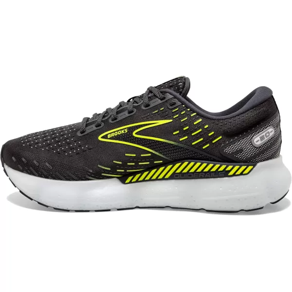 imageBrooks Mens Glycerin GTS 20 Running Shoe  Wide WidthEbonyWhiteNightlife