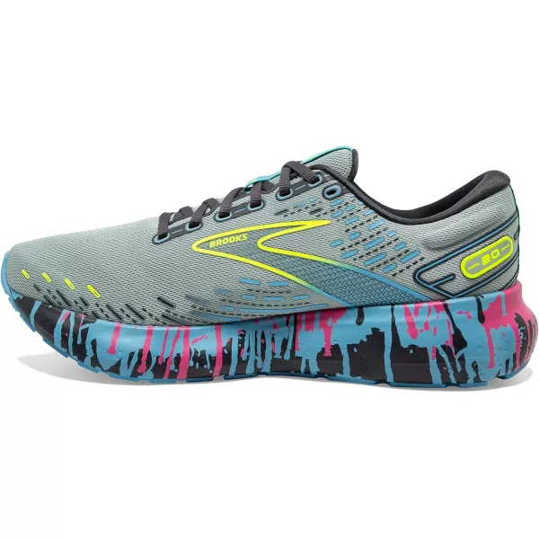 imageBrooks Mens Glycerin GTS 20 Running Shoe  Wide WidthJadeiteAlaskan BlueEbony