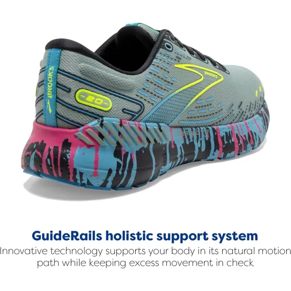 imageBrooks Mens Glycerin GTS 20 Running Shoe  Wide WidthJadeiteAlaskan BlueEbony