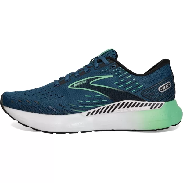 imageBrooks Mens Glycerin GTS 20 Running Shoe  Wide WidthMoroccan BlueBlackSpring Bud