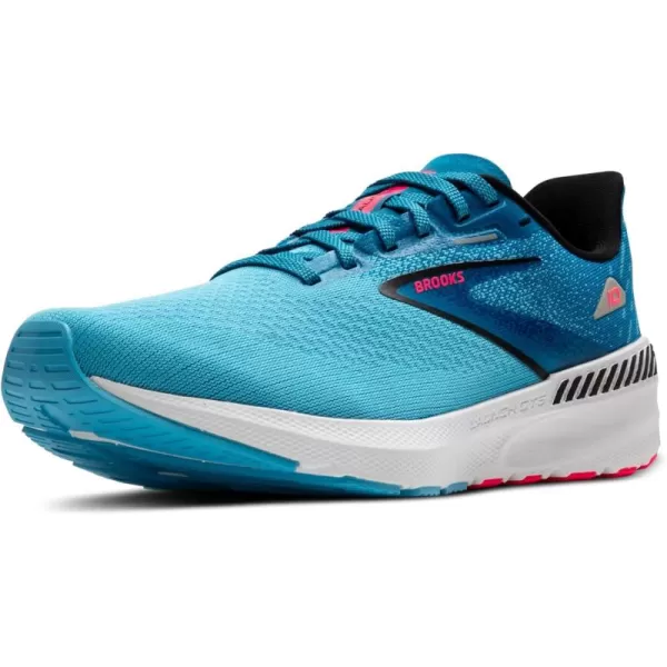 imageBrooks Mens Launch GTS 10 Running ShoeCrystal SeasBlue JayBlack
