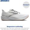 imageBrooks Womens Launch 11 Neutral Running ShoeWhiteGreyBlack