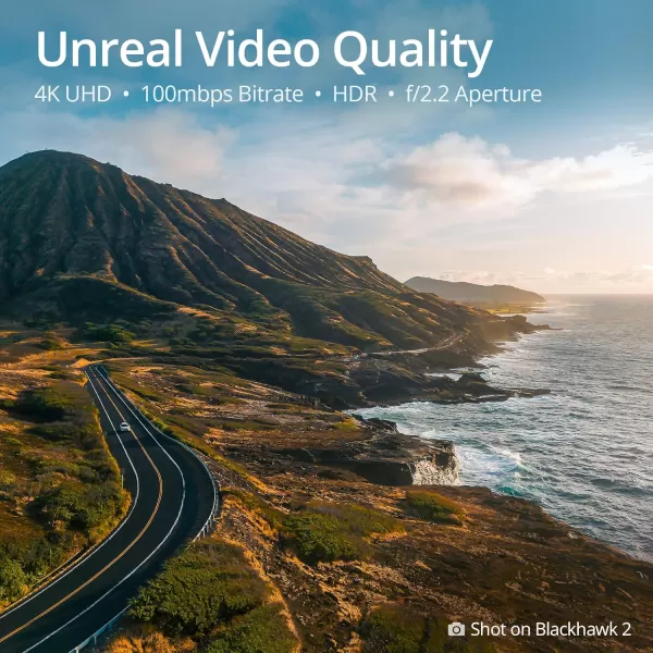 EXO Blackhawk 2  Professional 4K UHD Long Range Drone  35 Minute Battery Life 4K Camera 5 Mile Range 12MP Photo FollowMe Return to Home 15 More  Professional 4K Drone for Adults1 Battery