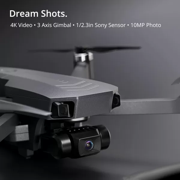 EXO CINEMASTER 24K UHD Camera Drone  28 Minute Flight Time 11MP Photo 4K Professional 3 Axis Gimbal GPS Drone Slow Motion Auto Return Home ampamp More 3 Batteries3 Batteries