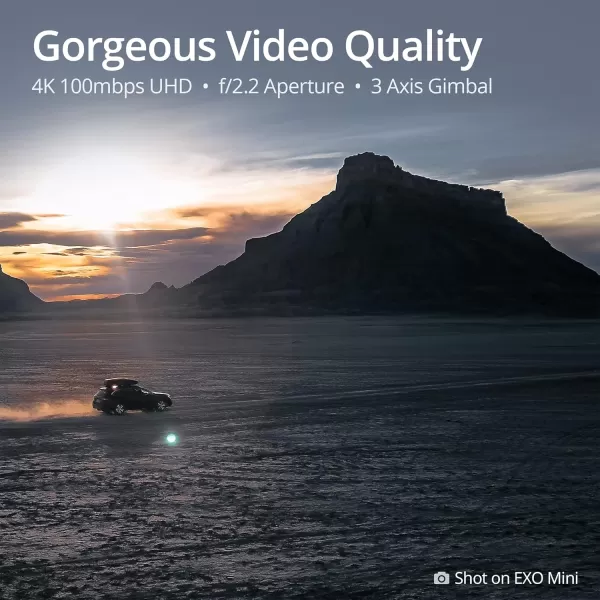 EXO Mini  Professional 4K UHD Long Range Drone with 4K Camera 40 Minute Battery Life 5 Mile Range 12MP Photo FollowMe Return to Home and More  Ready to Fly ampamp Case Included Drone for Adults3 Batteries