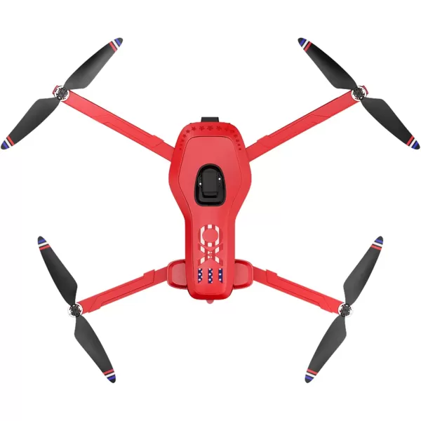 EXO X7 Ranger  High End Camera Drone for Adults Long Battery ampamp Range 4K Camera 3 Axis Gimbal 27MPH Speed GPS Return to Home 3 Batteries RedStandardClassic3 Batteries