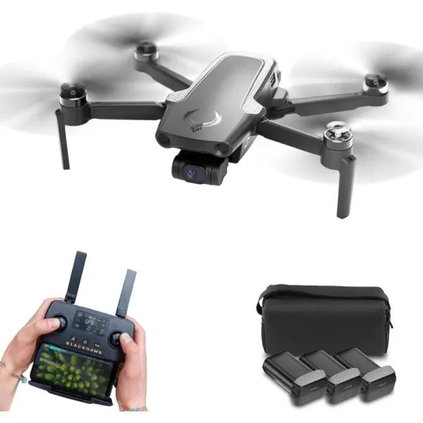 EXO Mini  Professional 4K UHD Long Range Drone with 4K Camera 40 Minute Battery Life 5 Mile Range 12MP Photo FollowMe Return to Home and More  Ready to Fly ampamp Case Included Drone for Adults3 Batteries