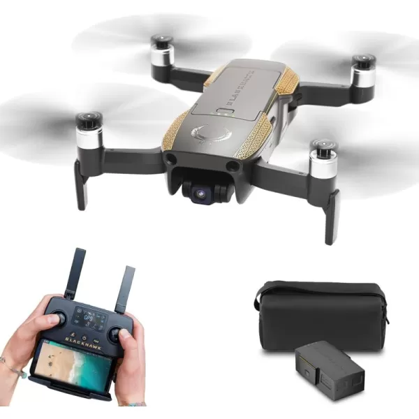 EXOTech BlackHawk 3 Pro FAA Approved Drone Professional 4K HDR Camera  UltraLong Flight Time with Advanced Navigation and Sport Modes BlackBlack