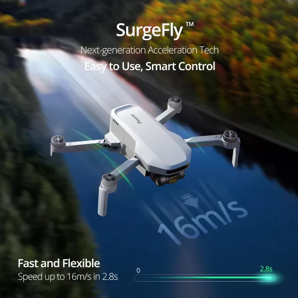 Potensic ATOM SE GPS Drone with 4K EIS Camera Under 249g 62 Mins Flight 4KM FPV Transmission Brushless Motor Max Speed 16ms Auto Return Lightweight and Foldable Drone for Adults BeginnerExpansion Kit