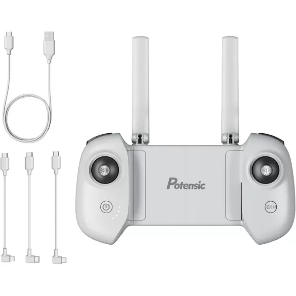 Potensic Remote Controller for Atom 3 Axis Gimbal Drone Only Lightweight with 1 USB Charging Cable and 3 OTG Cables