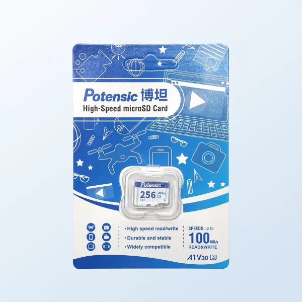 Potensic 256GB Micro Memory Card for Drones A1 U3 V30 Read Speed up to 100 MBs