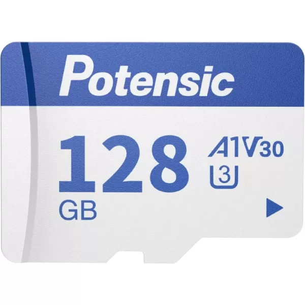 Potensic 128GB Micro Memory Card for Drones A1 U3 V30 Read Speed up to 100 MBs
