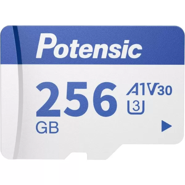 Potensic 256GB Micro Memory Card for Drones A1 U3 V30 Read Speed up to 100 MBs