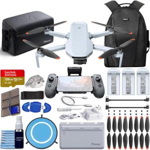 imagePotensic ATOM 2 Drone Fly More Combo 96Min Flight with 4K Video 8K Photo Under 249g 62 mile Transmission AI Track Vertical Shooting  128GB Card  Pilot Kit