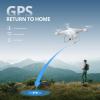 imagePotensic T25 GPS Drone with Camera for Adults 2K FPV RC Quadcopter with WiFi Live Video Auto Return Home Altitude Hold for Beginners Follow Me Waypoints Flying Toy 2 Batteries Long Flight Carrying Case White