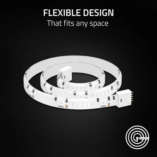 Razer Aether Light Strip 3 ft Extender Chroma RGB LED Strip  Bluetooth  Razer Gamer Room App for Control  Connect Up to 8 Extenders to Razer Aether Smart Light Strip Sold Separately