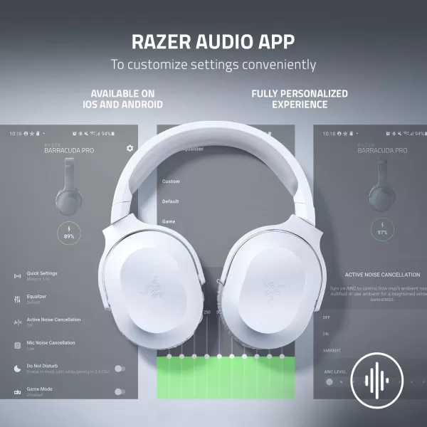 Razer Barracuda X Wireless Gaming ampamp Mobile Headset PC PlayStation Switch Android iOS 24GHz Wireless  Bluetooth  Lightweight  40mm Drivers  Detachable Mic  50 Hr Battery  Quartz PinkWhite