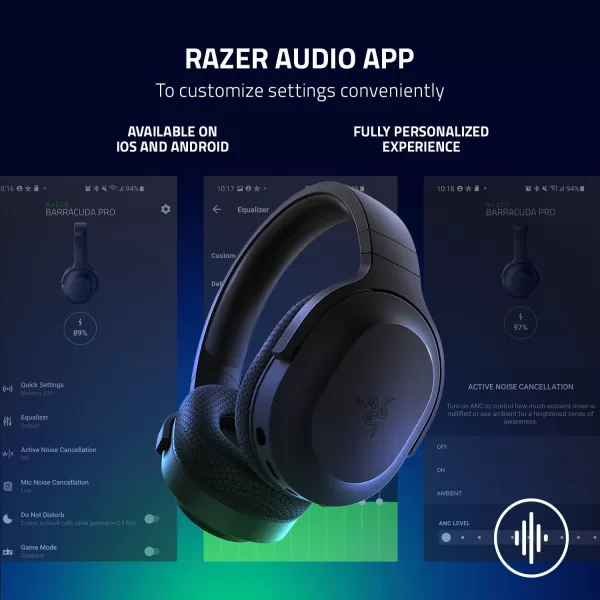 Razer Barracuda X Wireless Gaming ampamp Mobile Headset PC PlayStation Switch Android iOS 24GHz Wireless  Bluetooth  Lightweight  40mm Drivers  Detachable Mic  50 Hr Battery  Quartz PinkClassic Black