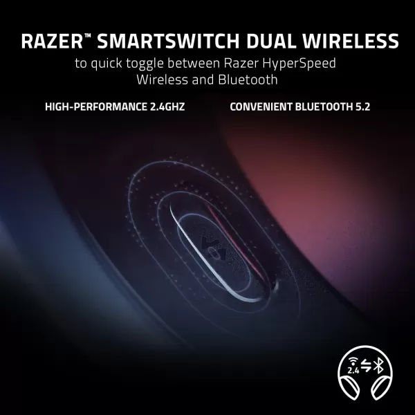 Razer Barracuda X Wireless Gaming ampamp Mobile Headset PC PlayStation Switch Android iOS 24GHz Wireless  Bluetooth  Lightweight  40mm Drivers  Detachable Mic  50 Hr Battery  Quartz PinkClassic Black