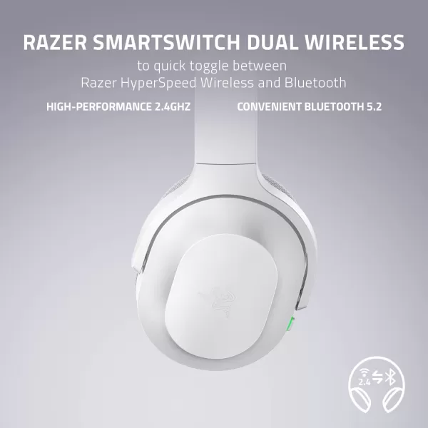 Razer Barracuda X Wireless Gaming ampamp Mobile Headset PC PlayStation Switch Android iOS 24GHz Wireless  Bluetooth  Lightweight  40mm Drivers  Detachable Mic  50 Hr Battery  Quartz PinkWhite