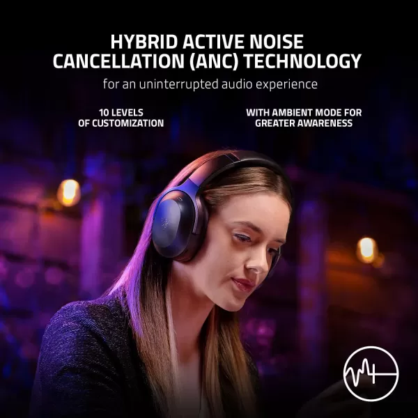 Razer Barracuda X Wireless Gaming ampamp Mobile Headset PC PlayStation Switch Android iOS 24GHz Wireless  Bluetooth  Lightweight  40mm Drivers  Detachable Mic  50 Hr Battery  Quartz PinkClassic Black