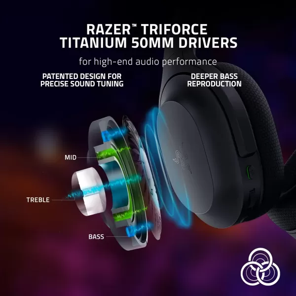 Razer Barracuda X Wireless Gaming ampamp Mobile Headset PC PlayStation Switch Android iOS 24GHz Wireless  Bluetooth  Lightweight  40mm Drivers  Detachable Mic  50 Hr Battery  Quartz PinkClassic Black