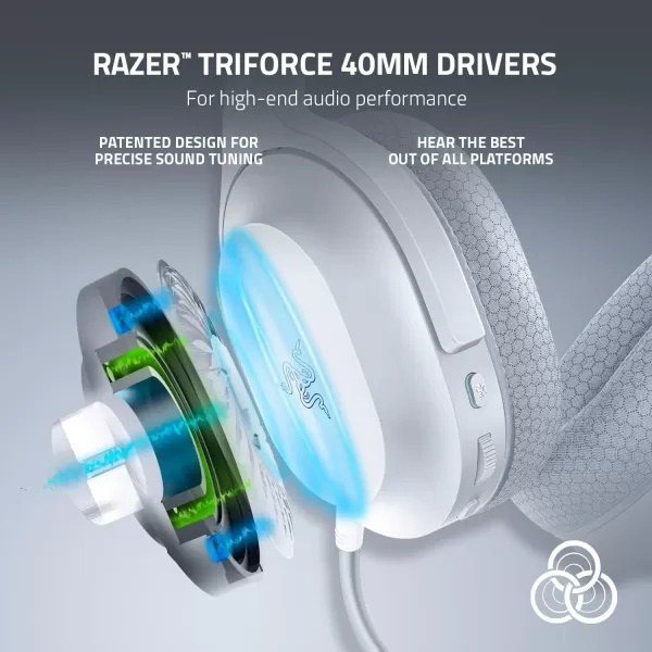 Razer Barracuda X Wireless Gaming ampamp Mobile Headset PC PlayStation Switch Android iOS 24GHz Wireless  Bluetooth  Lightweight  40mm Drivers  Detachable Mic  50 Hr Battery  Quartz PinkWhite