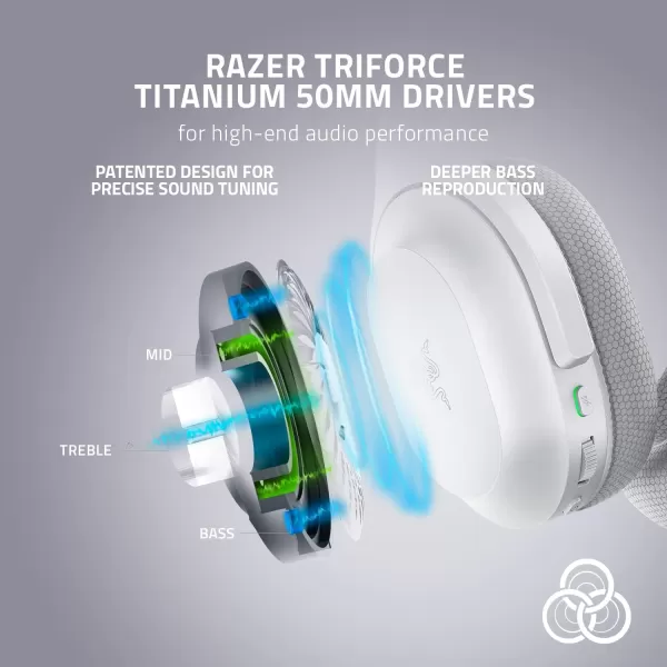 Razer Barracuda X Wireless Gaming ampamp Mobile Headset PC PlayStation Switch Android iOS 24GHz Wireless  Bluetooth  Lightweight  40mm Drivers  Detachable Mic  50 Hr Battery  Quartz PinkWhite