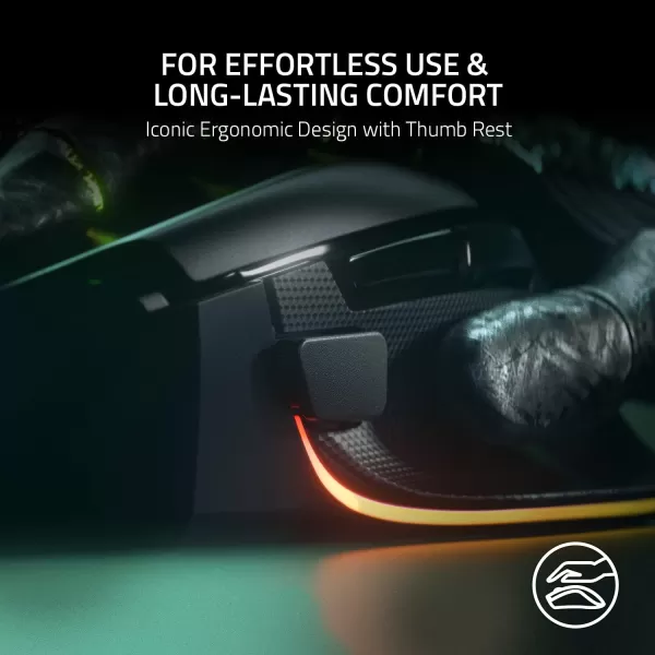 Razer Basilisk V3 Customizable Ergonomic Gaming Mouse Fastest Gaming Mouse Switch  Chroma RGB Lighting  26K DPI Optical Sensor  11 Programmable Buttons  HyperScroll Tilt Wheel  Classic BlackBlack