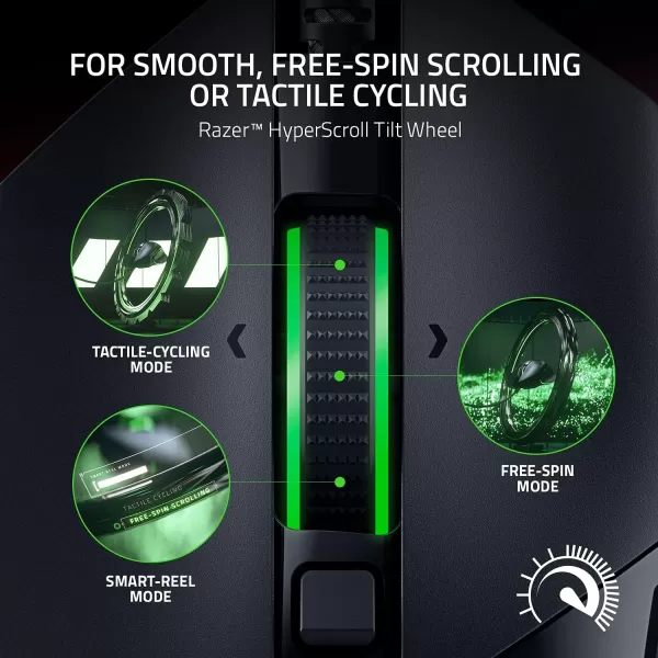 Razer Basilisk V3 Customizable Ergonomic Gaming Mouse Fastest Gaming Mouse Switch  Chroma RGB Lighting  26K DPI Optical Sensor  11 Programmable Buttons  HyperScroll Tilt Wheel  Classic BlackBlack