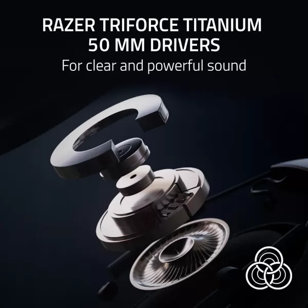 Razer BlackShark V2 HyperSpeed Wireless Gaming Headset 280g Lightweight  THX Spatial Audio  Bendable Mic  50mm Drivers  24GHz Bluetooth or USB  70 Hr Battery wUSB Type C Charging  Black